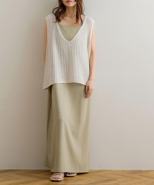 JURGEN LEHL ニットベスト ベージュ系 新品未使用♡ JURGEN LEHL ニットベスト ベージュ系 新品未使用♡ 2025年最新