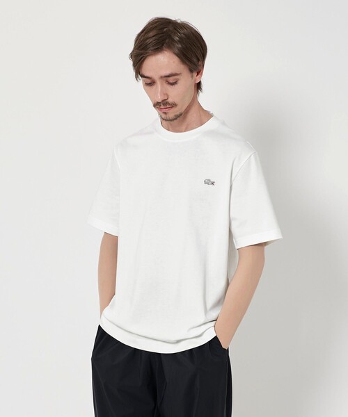 SALE！即発★LACOSTE★Tシャツ セール】 オーバーサイズ サークルグラフィック半袖Tシャツ （T