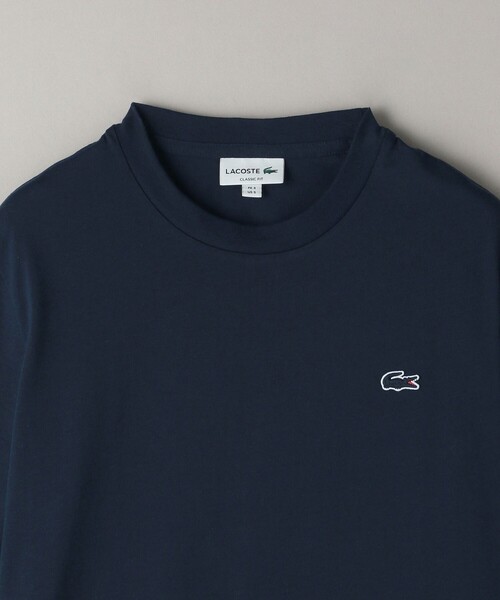 送料込★LACOSTE★長袖Tシャツ Crew Neck Tシャツ LACOSTE tシャツ ハイストレッチコットンニット半袖Tシャツ