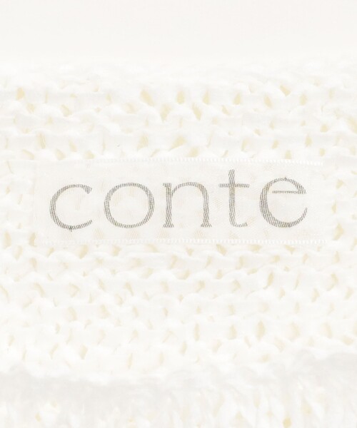 conte ニット セーター 「conte」テープヤーン ボートネック