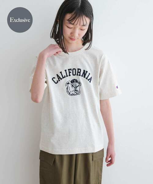 tシャツ 「WEB/一部店舗限定」「別注」Champion×DOORS　BULLDOG Tシャツ(KIDS) キッズ 子供服 男の子 女の子 | Champion