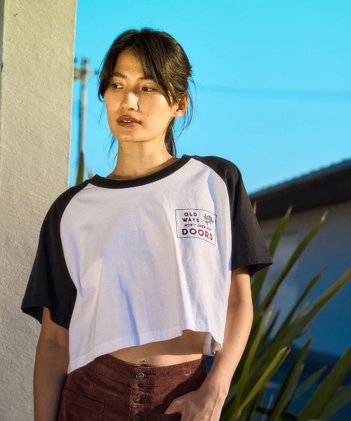 RVCA（ルーカ） tシャツ 半袖 レディース OLD WAYS CROPPED SS TEE T