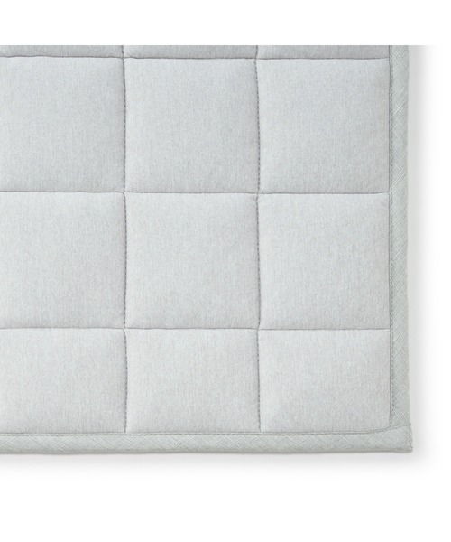 無印良品 キルティングラグ グレー 195x195cm 新品 未使用品 タグ付き 洗いざらしの綿キルティングラグ | 無印良品