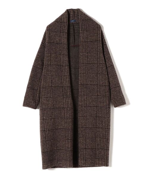 SHIPS（シップス） ノーカラーコート ONE SIZE ブラウン レディース