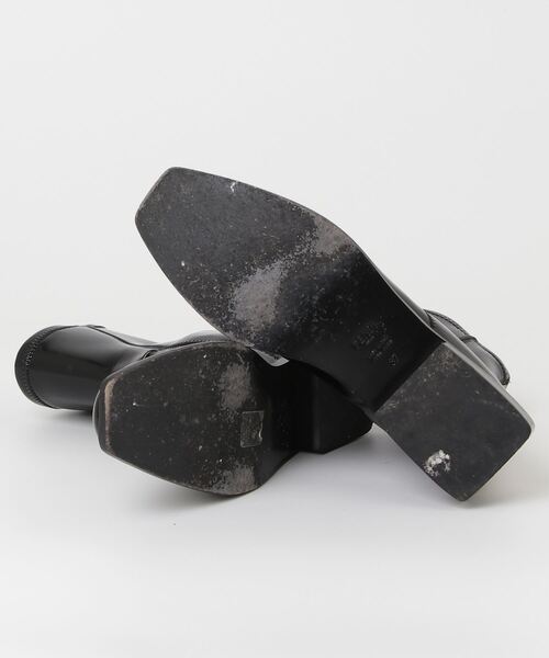 FENDI ソックスブーツ ロゴ ポインテッドトゥ 37 黒 FENDI（フェンディ） ショートブーツ 37 ブラック レディース