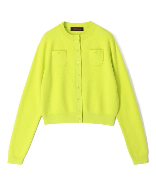 CABaN 「CABaN」 ニットカーディガン X-SMALL グリーン