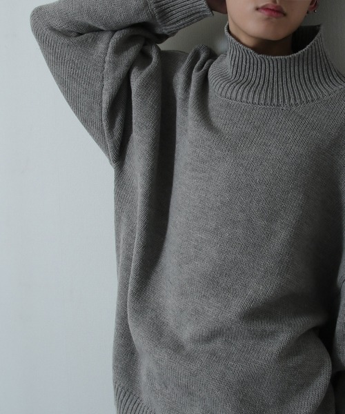 「Nilway」 タートルネックニット LARGE グリーン メンズ_画像8