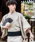 浴衣 しじら織り帯付き浴衣 扇子 下駄 巾着 ...の詳細画像1