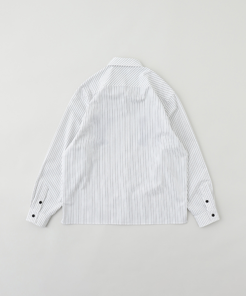 WOKE EDGE（ウォークエッジ） シャツ NY GLIT STRIPE SHIRT メンズ