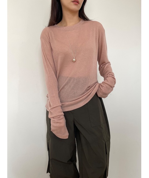 「Didot.showroom」 長袖シャツ FREE ベージュ レディース Didot.showroom 「Didot.showroom」 長袖カットソー FREE サンド