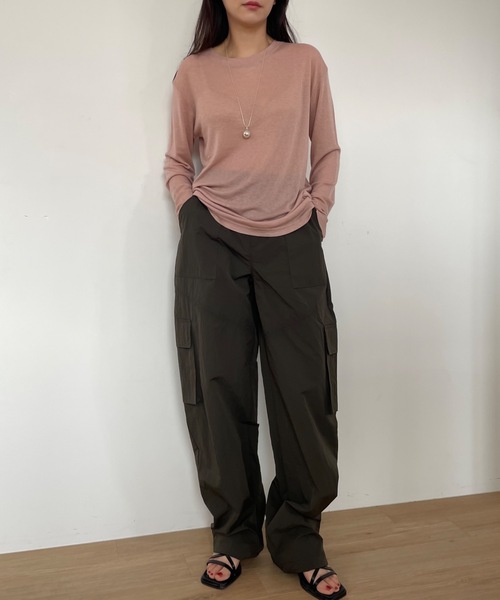 「Didot.showroom」 長袖シャツ FREE ベージュ レディース Didot.showroom 「Didot.showroom」 長袖カットソー FREE サンド