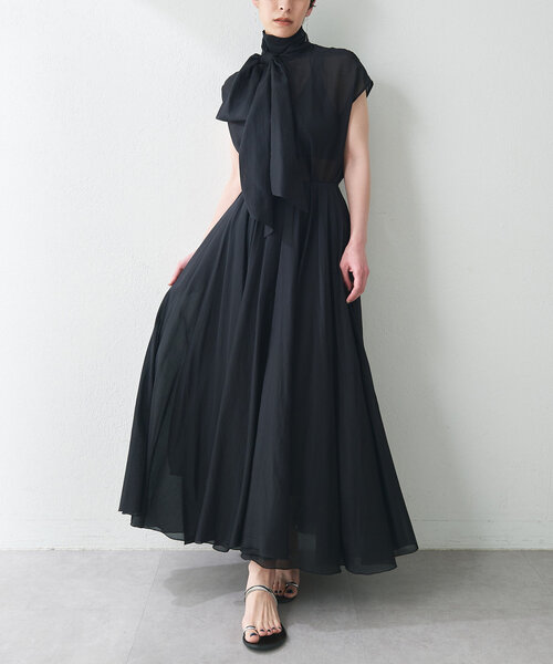 Whim Gazette ブラウス シャツ シルクローンノースリーブ