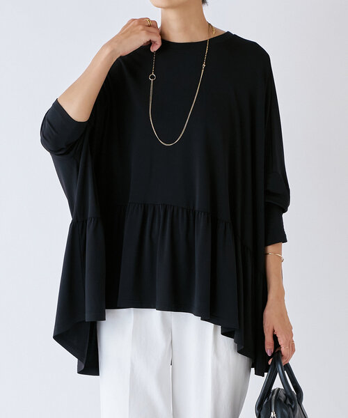 BEARDSLEY✨ 今期大人気後ろプリーツカットソー✨ブラック黒19800円 BEARDSLEY｜後ろプリーツカットソー | Rakuten Fashion(楽天