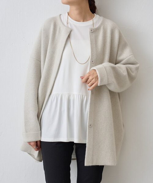「BEARDSLEY」 スウェットカットソー FREE グレー レディース FREAK'S STORE 「FREAK'S STORE」 スウェットカットソー FREE