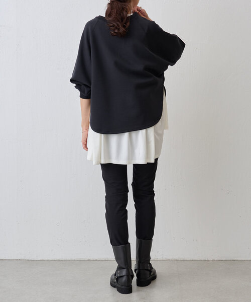 BEARDSLEY ビアズリー　裏起毛トロミジャージービッグTee ブラック 裏起毛トロミジャージービッグTee | BEARDSLEY(ビアズリー