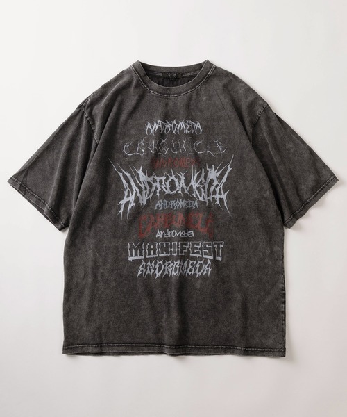 設楽 プリント Tシャツ Sサイズ ダークグレー 設楽 プリント Tシャツ Sサイズ ダークグレー 設楽 プリント Tシャツ S