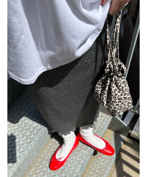 「WC」 ニットスカート FREE シルバー レディース_画像7