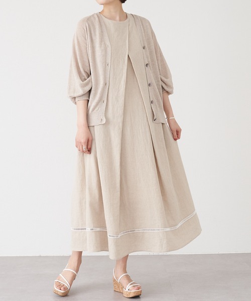 BEARDSLEY グレー ニットカーディガン BEARDSLEY 「BEARDSLEY」 ニットカーディガン FREE グレー