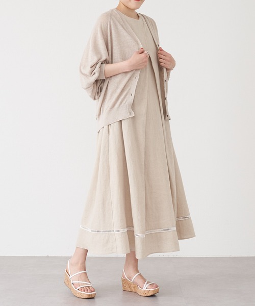 BEARDSLEY グレー ニットカーディガン BEARDSLEY 「BEARDSLEY」 ニットカーディガン FREE グレー