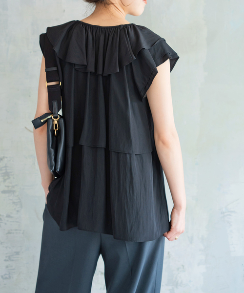 「Spick & Span」 ノースリーブブラウス FREE ベージュ レディース Spick＆Span 「Spick & Span」 ノースリーブブラウス FREE