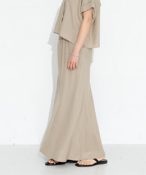 URBAN RESEARCH Sonny Label ロング スカート リネン混セミマーメイド
