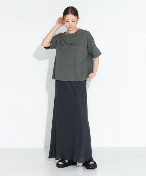 URBAN RESEARCH Sonny Label スカート リネン混セミマーメイド