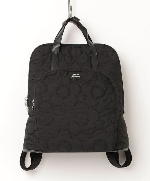MARY QUANT 「MARY QUANT」 キルティングリュック - ブラック