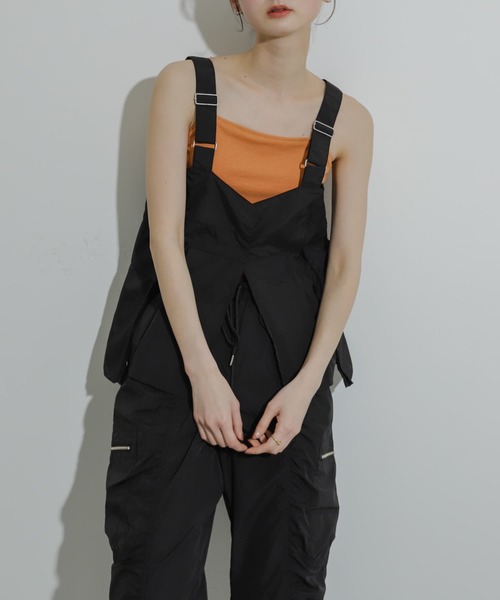 「Uiscel」 キャミソールブラウス ONE ブラック レディース