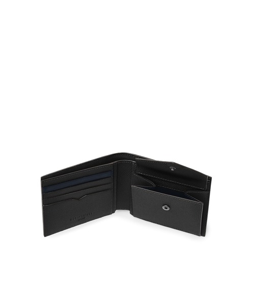 【新品未使用】BONAVENTURA メンズ バイフォールドウォレット ブラック BONAVENTURA（ボナベンチュラ） 財布 バイカラー コインケース付きバイ