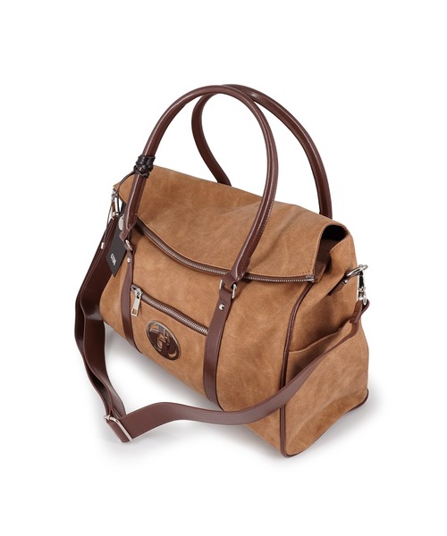 ESCADA エスカーダ ボストンバッグ 旅行 大容量 鍵付き ブラウン 総柄