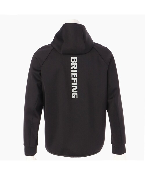 BRIEFING ジップパーカー BRIEFING - MENS WARM LOGO LINE PARKA / 3Dロゴ ストレッチ