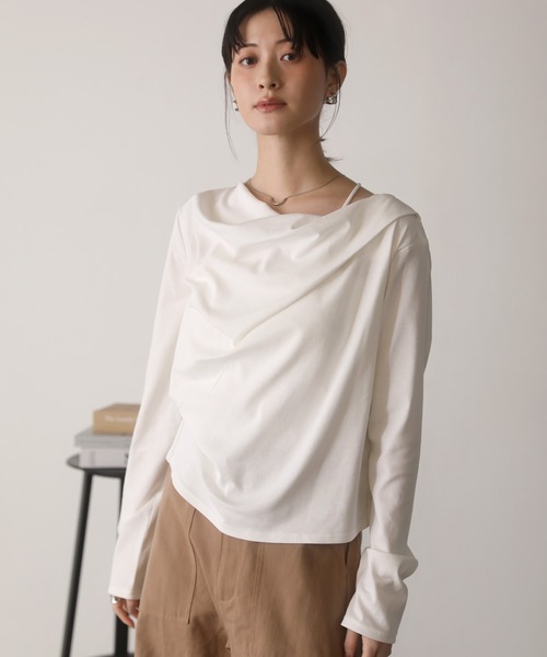 shetila（シェティラ） tシャツ 「2WAY」鎖骨がキレイに見える