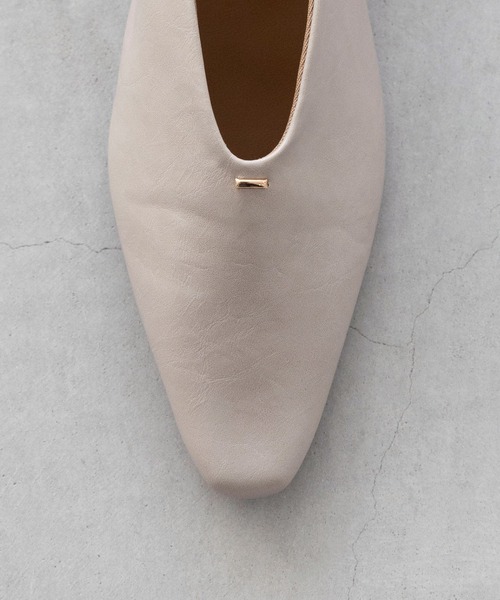 「welleg」 フラットパンプス 22.5cm シルバー レディース