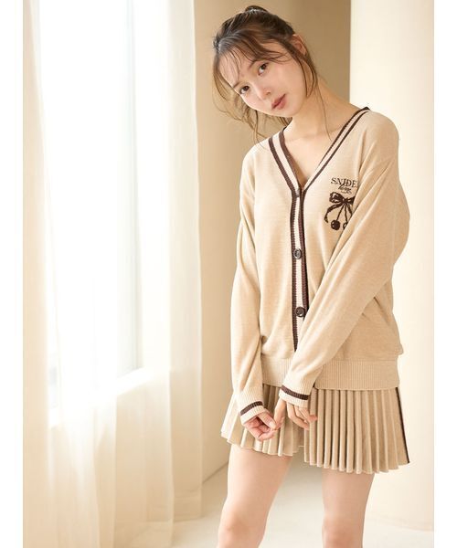 SNIDEL HOME パジャマ ルームウェア チェリーシリーズカーディガン