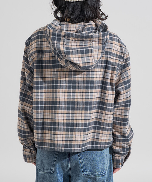 ブラウス シャツ Foxfire × FREAK'S STORE/フォックスファイヤー 別注 フード付き ネルシャツ レディース | FREAK'S STORE | 09