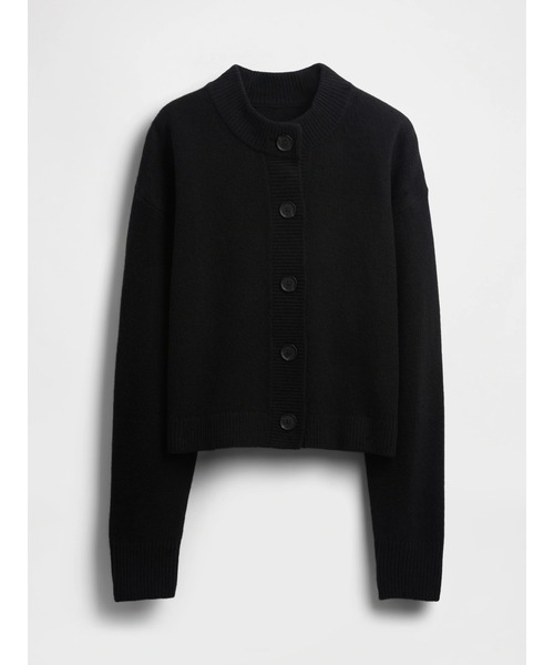 美品✨デイジーリンフォクシー カーディガン カシミヤ ショート丈 黒 38 現行 GAP（ギャップ） カーディガン Cashsoft カシミヤタッチ オーバー