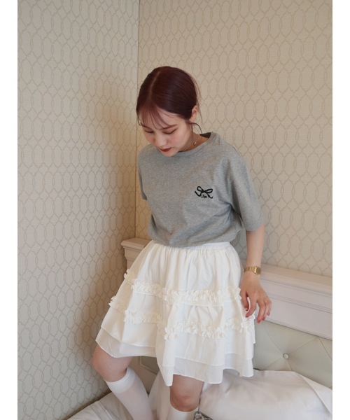 「JUMELLE」 半袖Tシャツ FREE グレー レディース_画像3