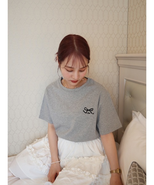 「JUMELLE」 半袖Tシャツ FREE グレー レディース_画像7