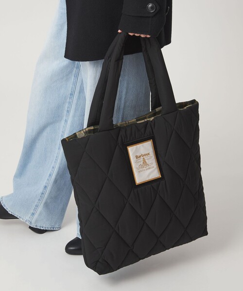 KIKI　バーバリーロンドン・トートバッグ・キルティング・A4・黒 KIKI様専用 バーバリーロンドン・トートバッグ・キルティング・A4・黒