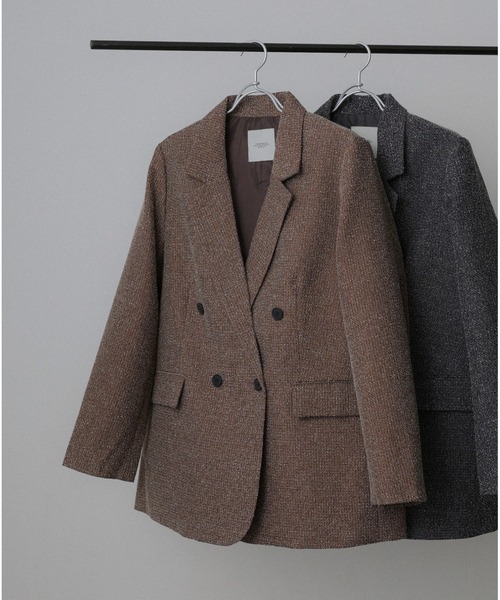 Floran ジャケット テーラードジャケット ツイードテーラード