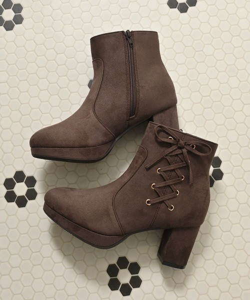 Honeys（ハニーズ） ブーツ サイドレースアップブーツ レディース