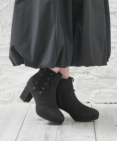 Honeys（ハニーズ） ブーツ サイドレースアップブーツ レディース
