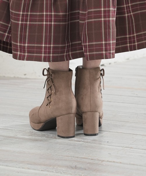 Honeys（ハニーズ） ブーツ サイドレースアップブーツ レディース