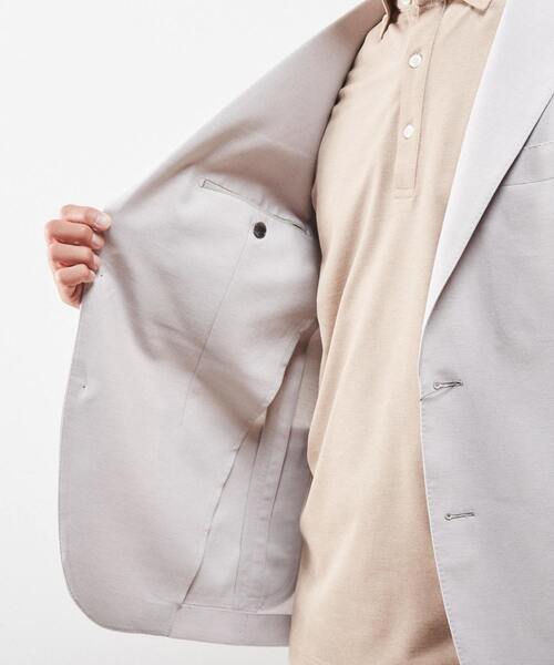 「MEN'S MELROSE」 テーラードジャケット 4 ライトグレー メンズ_画像8