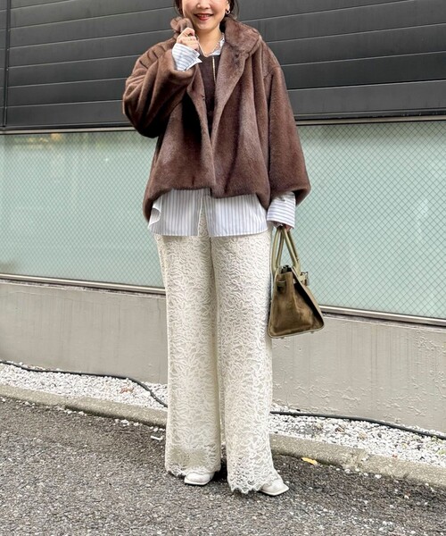 NOLLEY'S Sophi（ノーリーズソフィー） パンツ モールレースセミフレア