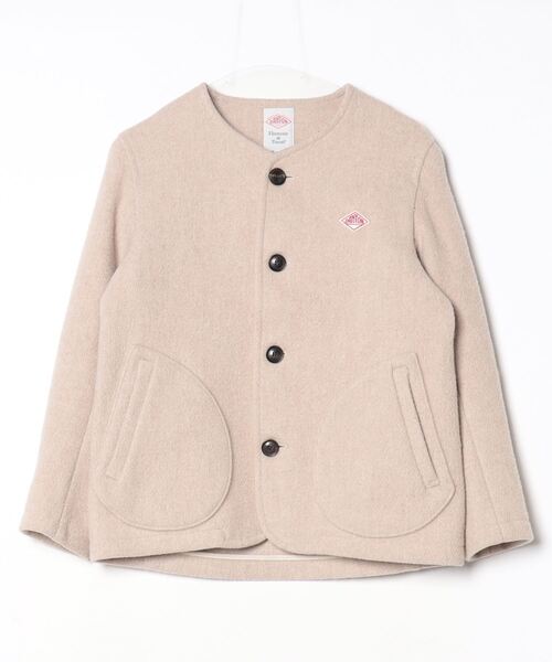 Danton（ダントン） ノーカラージャケット 36 ベージュ系その他