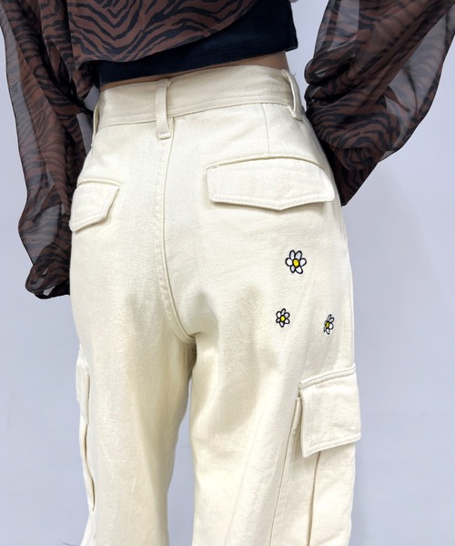 「WHO'S WHO gallery」 カーゴパンツ FREE カーキ レディース_画像4