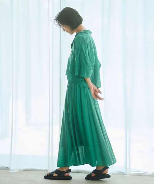 「UNFILO」 半袖シャツ X-LARGE ブルー レディース_画像3
