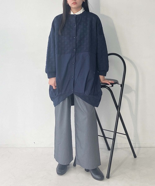 「AS KNOW AS plus」 ニットカーディガン FREE グレー レディース_画像4