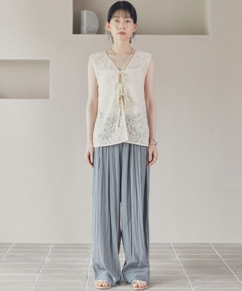 「DOUX ARCHIVES」 ベスト FREE アイボリー レディース_画像3